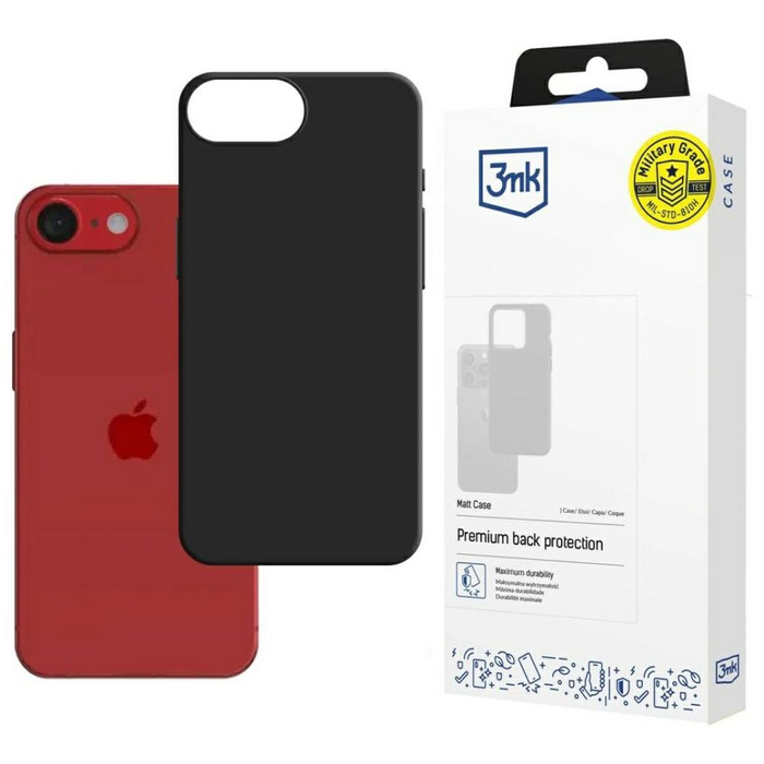 Etui 3MK Matt Case do Apple iPhone 16E    czarny