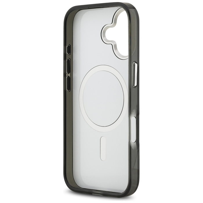 Etui Karl Lagerfeld IML Aquarelle Karl   & Choupette & Logo MagSafe do iPhone 17 czarny