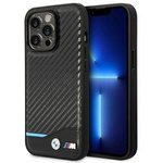 Etui BMW BMHCP14L22NBCK iPhone 14 Pro 6,1" czarny/black Leather Carbon