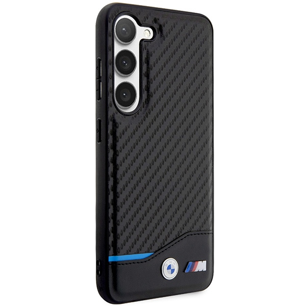 Etui BMW BMHCS23M22NBCK S23 Plus S916 czarny/black Leather Carbon
