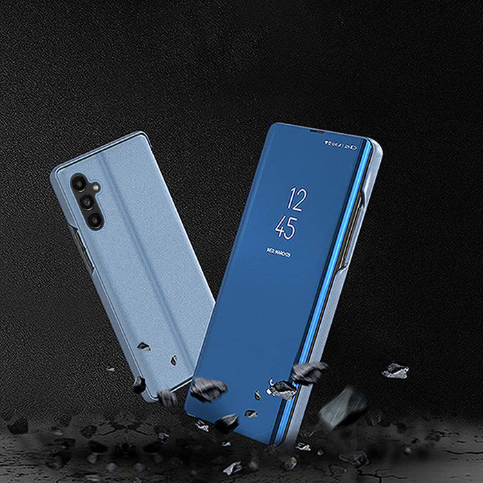 Etui Clear View Case etui do Samsung Galaxy A14 pokrowiec z klapką różowe Case