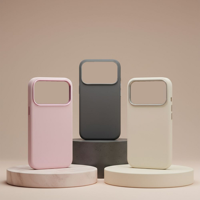 Etui na iPhone 16 PRO Forcell F-Protect Frame Premium zgodny z MagSafe antique white 0INT