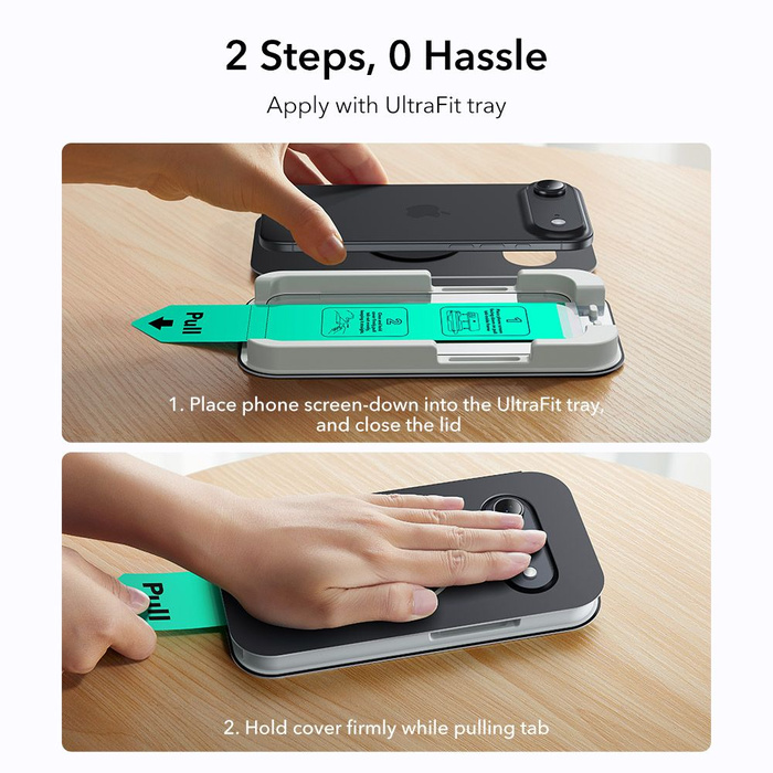 SZKŁO HARTOWANE ESR ULTRAFIT TEMPERED GLASS 2-PACK IPHONE 17 AIR CLEAR