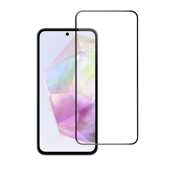 Szkło hartowane do Samsung Galaxy A35 5G (full glue / case friendly) Blue Star 5D czarne