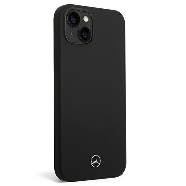 Etui Mercedes iPhone 14 6,1" czarny/black hardcase Silicone Magsafe