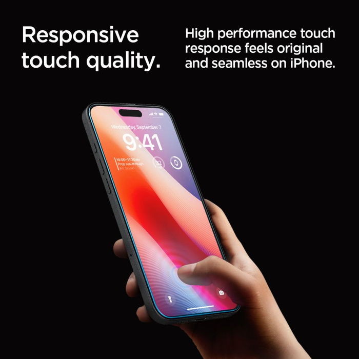 SZKŁO HARTOWANE SPIGEN GLAS.TR ”EZ FIT” 2-PACK IPHONE 16 PRO MAX, 17 PRO MAX CLEAR