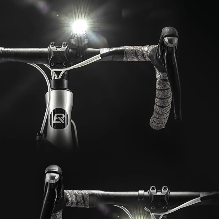 Lampka rowerowa przednia Rockbros 24610002001 1000 lm + kabel USB-C - USB-A - czarna