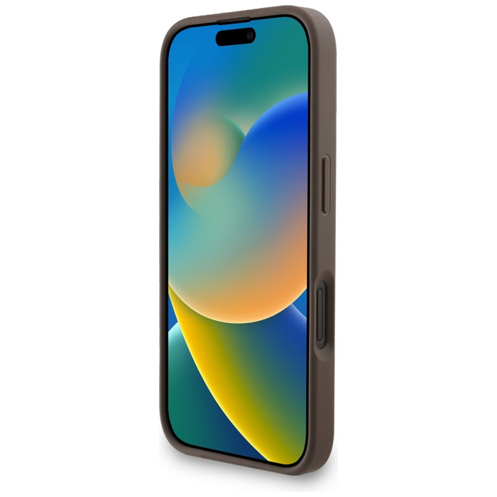 Etui Guess 4G Strap 4G Classic Logo do   iPhone 16 brązowy