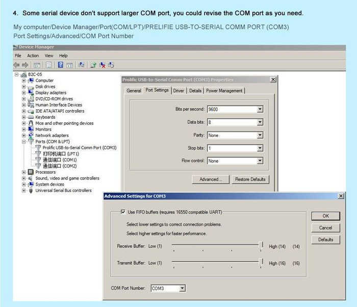 Ugreen kabel przejściówka adapter USB - RS-232 (męski) 2 m czarny (CR104 20222)