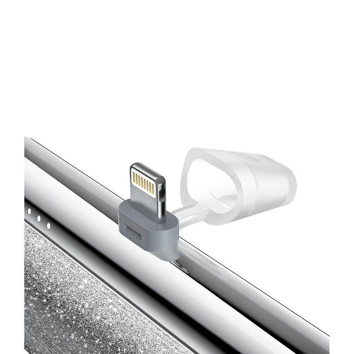 VEGER powerbank 5000 mAh z wbudowanym złączem Typ C PD QC3.0 2,4A 12W PlugOn (W0573) srebrny