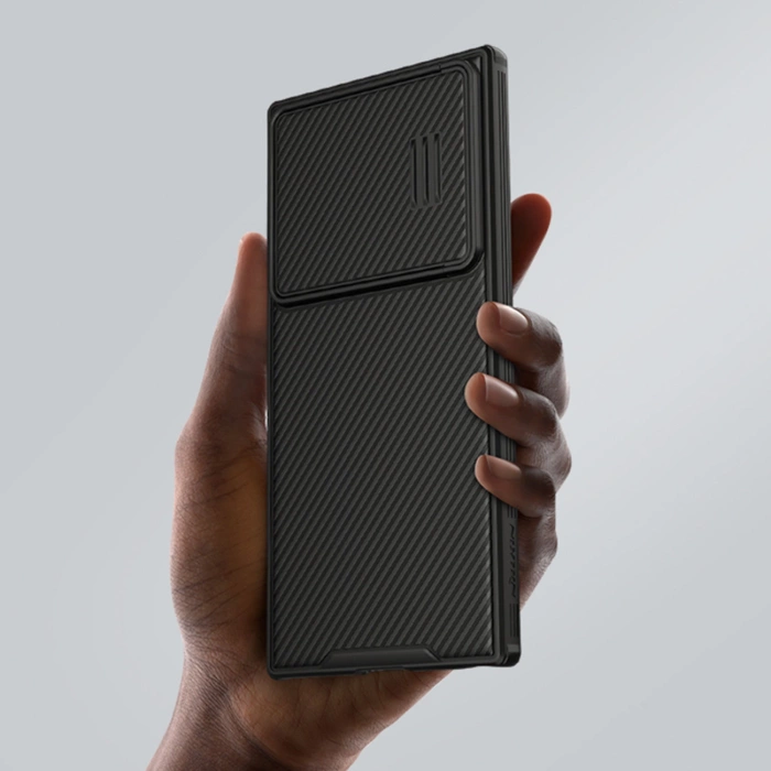 Nillkin CamShield S Case etui Samsung Galaxy S23 Ultra pancerny pokrowiec osłona na aparat zielone