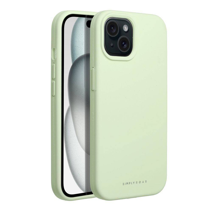 Futerał Roar Cloud-Skin - do iPhone 15 Jasnozielony