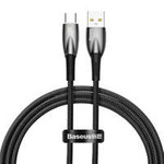 Baseus Glimmer Series kabel do szybkiego ładowania USB-A - USB-C 100W 480Mb/s 1m czarny
