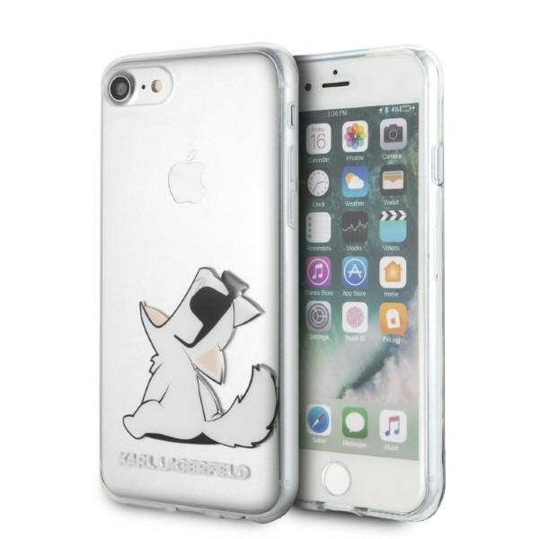 Etui KARL LAGERFELD Apple iPhone 7 8 SE 2020 Choupette Fun Bezbarwny Case