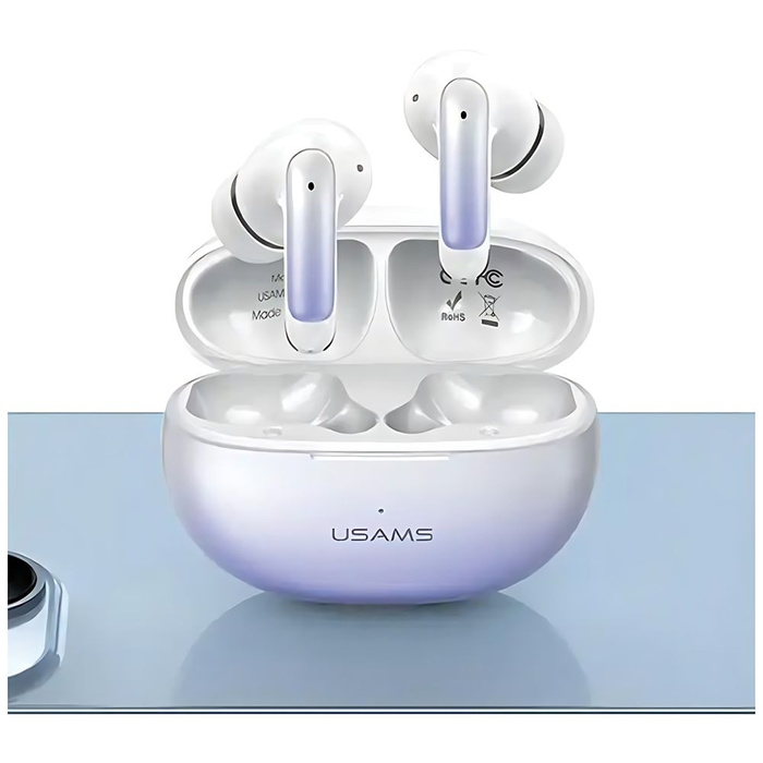 USAMS Słuchawki Bluetooth 5.3 TWS X-don series ENC bezprzewodowe fioletowy gradient/purple blue BHUENCXD04 (US-XD19)
