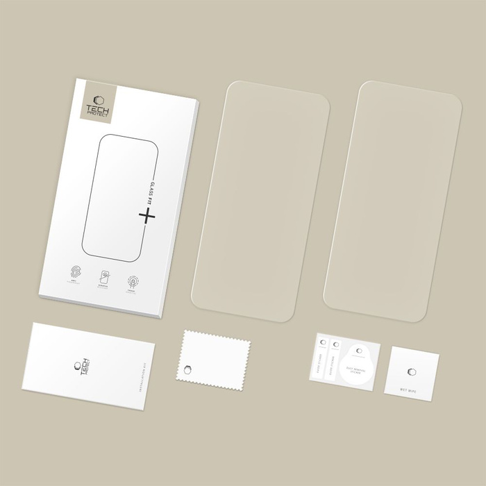 SZKŁO HARTOWANE TECH-PROTECT IPHONE 16 PRO MAX / 17 PRO MAX GLASS FIT+ 2-PACK CLEAR