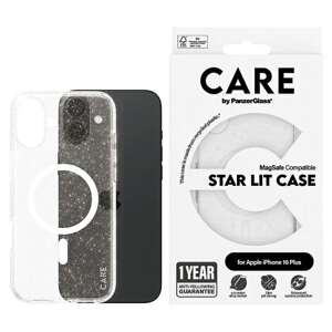 Etui CARE by PanzerGlass Flagship Star Lit Case iPhone 16 Plus 6,7" biały/white MagSafe 1343