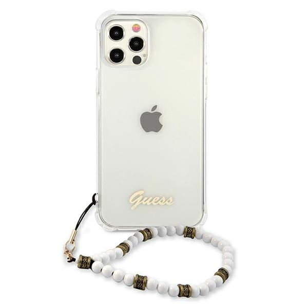 Etui GUESS Apple iPhone 12 Pro Max White Pearl Bezbarwny Hardcase