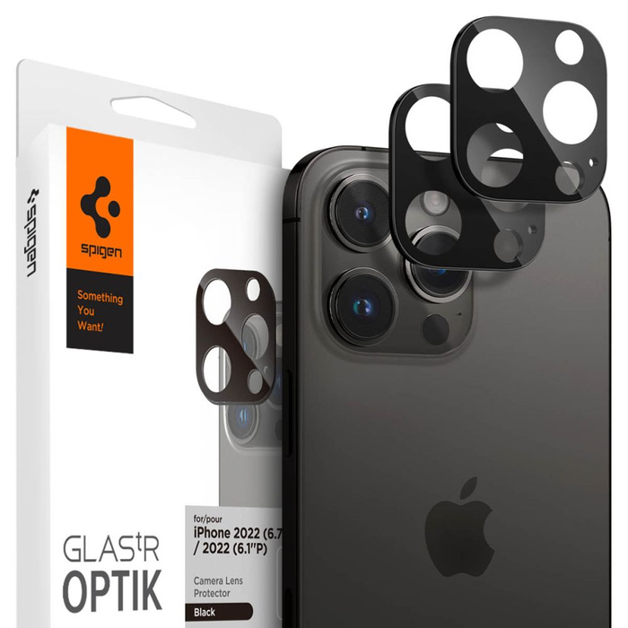 OSŁONA APARATU SPIGEN IPHONE 14 PRO / 14 PRO MAX  / 15 PRO/ 15 PRO MAX / 16 PRO/ 16 PRO MAX OPTIK.TR 2-PACK BLACK