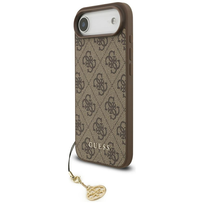 Etui Guess 4G Charms Collection MagSafe  do iPhone Air brązowy