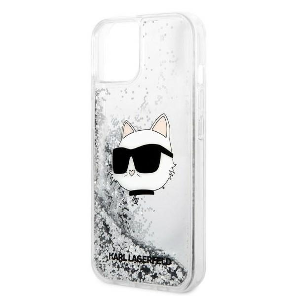 Etui Karl Lagerfeld Klhcp14mlnchcs Iphone 14 Plus 6,7" Srebrny/silver Hardcase Glitter Choupette Head Case