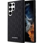 Etui Karl Lagerfeld KLHCS23LSAKLHPK S23 Ultra S918 hardcase czarny/black Saffiano Mono Metal Logo Case