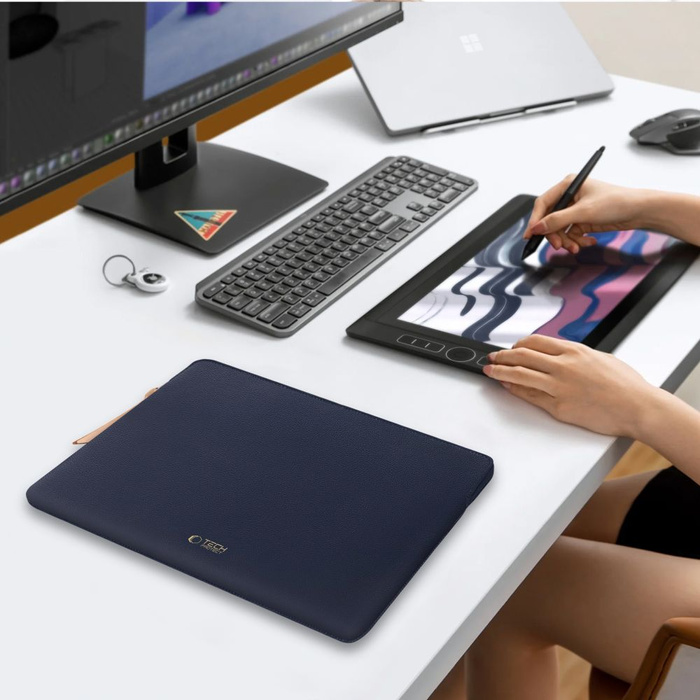 ETUI NA LAPTOPA 15-16 TECH-PROTECT FLEECE GRANATOWY