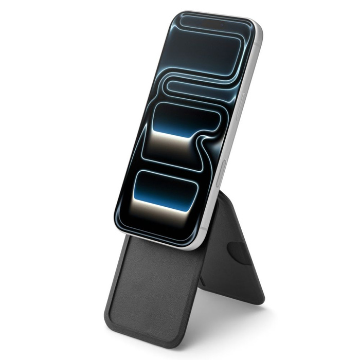 SPIGEN S314-2 SLIM FOLD TRIPOD MAGSAFE UNIVERSAL MAGNETIC CARD HOLDER BLACK