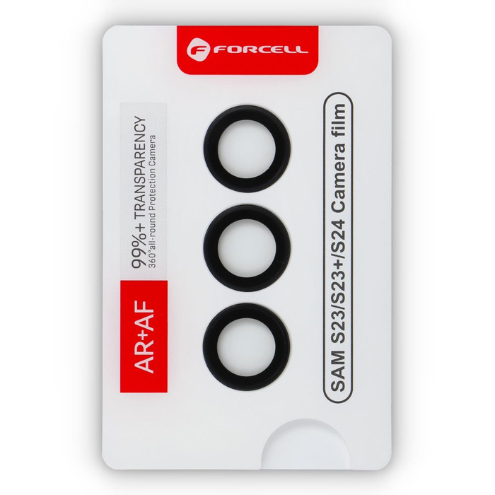 Szkło hartowane na aparat do Samsung S24 Forcell Premium czarne 0INT