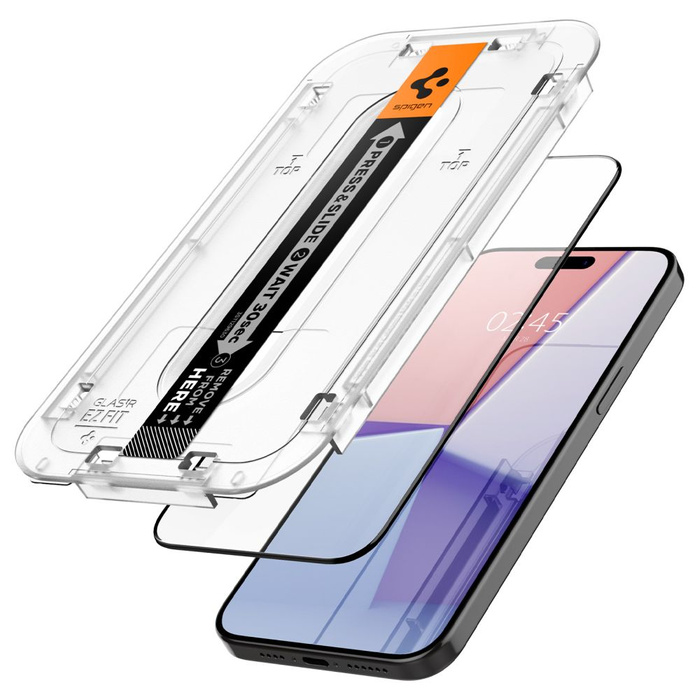 Szkło Hartowane Spigen Glas.tr ”ez Fit” Fc iPhone 15 Pro Black