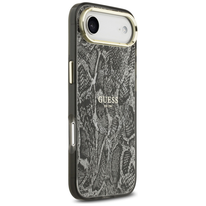 Etui Guess Python Pattern MagSafe do     iPhone Air czarny