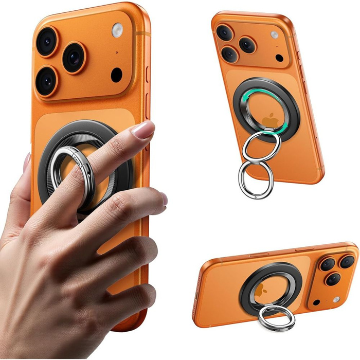 ESR MAGNETIC 360 HALOLOCK MAGSAFE PHONE RING BLACK