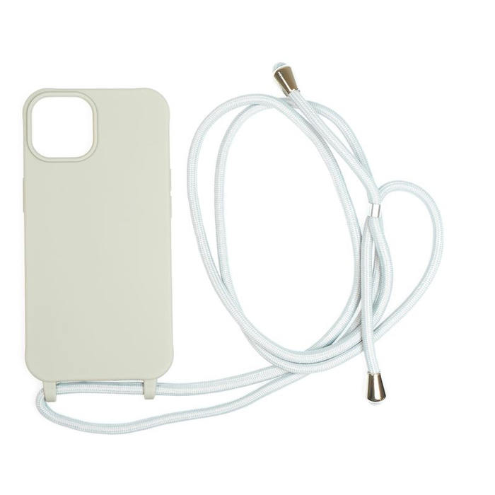 Mobile Origin Lanyard Case, light grey - iPhone 14