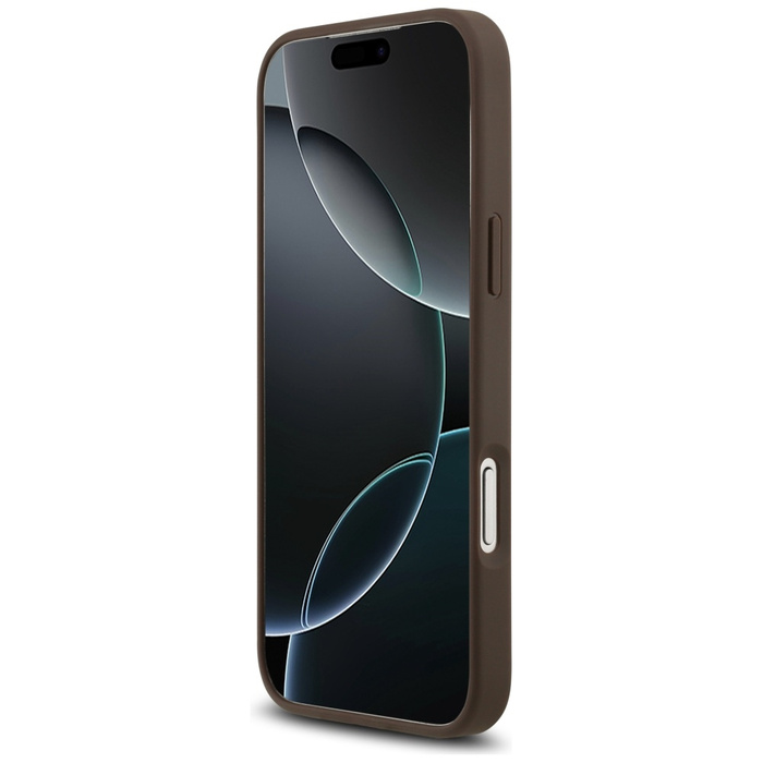 Etui Guess 4G Ring Stand do iPhone 17    Pro Max brązowy