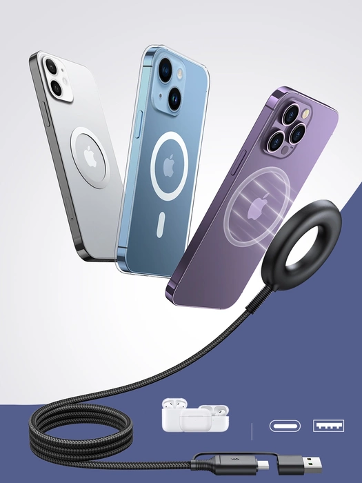 Joyroom bezprzewodowa ładowarka magnetyczna 15W czarna (JR-WQM03)