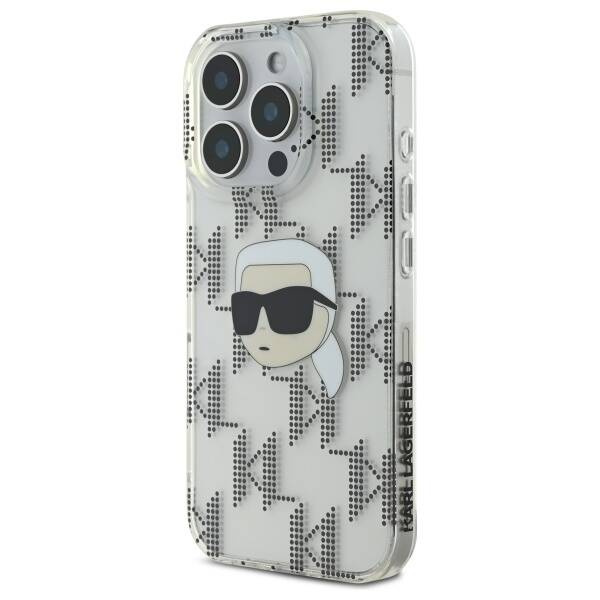 Etui Karl Lagerfeld iPhone 16 Pro Max 6.9" przezroczysty/transparent hardcase IML Karl Head Electroplated