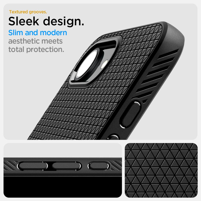 ETUI SPIGEN IPHONE 16E LIQUID AIR MATOWE CZARNE