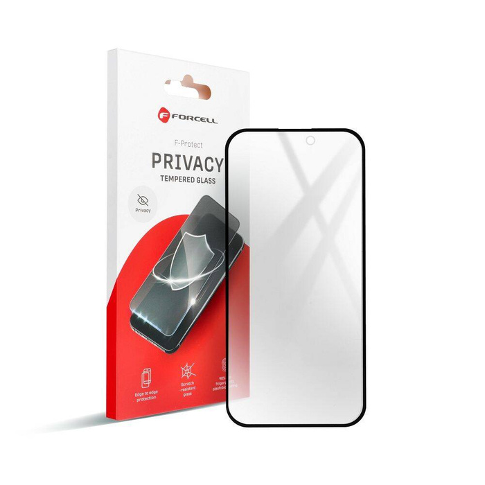 Szkło hartowane do iPhone 12 / 12 PRO Forcell Privacy Glass czarne