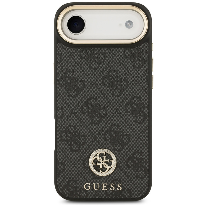 Etui Guess 4G Strass Logo & Big Strap    Metal Buttons MagSafe do iPhone Air czarny