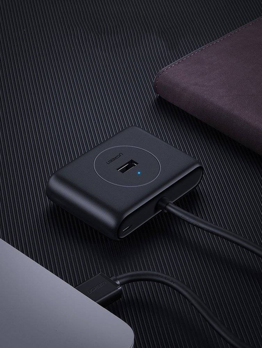 Ugreen rozdzielacz HUB 4x USB 3.2 Gen 1 (kabel 1 m) czarny (CR113 20291)