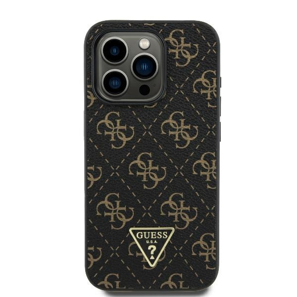 Etui Guess iPhone 16 Pro Max 6.9" czarny/black hardcase New 4G Triangle