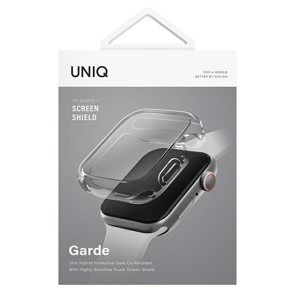 UNIQ etui Garde Apple Watch Series 7 41mm.  przezroczysty/clear