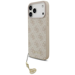 Etui Guess 4G Charms Collection MagSafe  do iPhone 17 Pro Max różowy