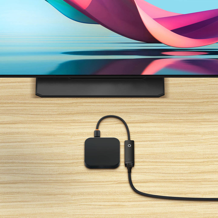  Baseus Lite Series zewnętrzna karta sieciowa USB-A - RJ-45 1Gbps (1000Mbps) czarny (WKQX000101)