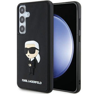 Etui Karl Lagerfeld KLHCS24M3DRKINK Samsung Galaxy S24 Plus S926 czarny/black hardcase 3D Rubber Ikonik Case