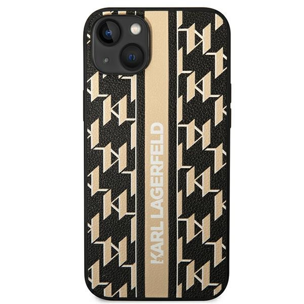 Etui KARL LAGERFELD Apple iPhone 14 Plus Monogram Stripe Brązowy Hardcase