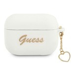 Etui GUESS Apple AirPods Pro Cover Silicone Charm Collection Biały Case