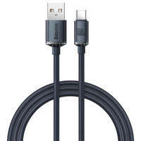 Baseus Crystal Shine Series kabel przewód USB do szybkiego ładowania i transferu danych USB Typ A - USB Typ C 100W 1,2m czarny (CAJY000401) Baseus Crystal Shine Series kabel przewód USB do szybkiego ładowania i transferu danych USB Typ A - USB Typ C 100W 1,2m czarny (CAJY000401)
