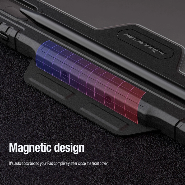 Etui Nillkin Bumper Leather Case Pro na Samsung Galaxy Tab S9+ - czarne