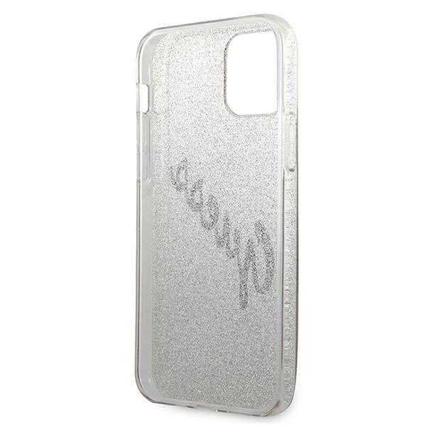 Etui GUESS Apple iPhone 12 Mini Glitter Gradient Script Złoty Hardcase